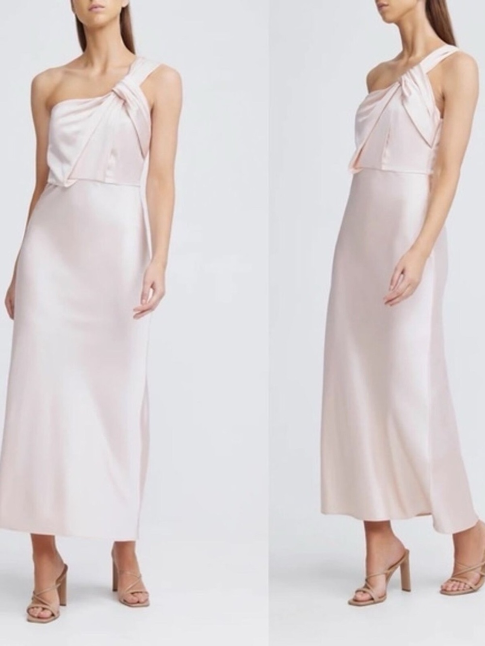 Significant Other Macy One Shoulder Midi Dress NWT